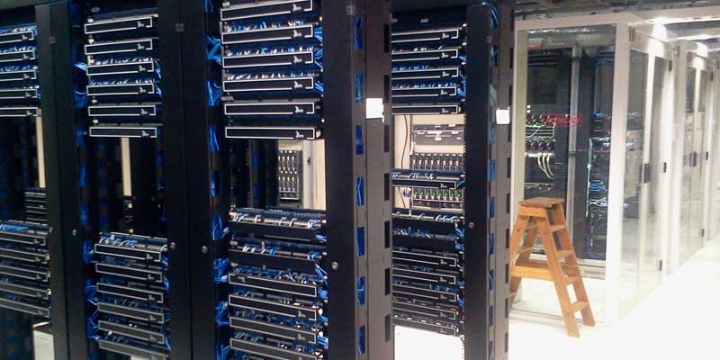 server racks in a data centre